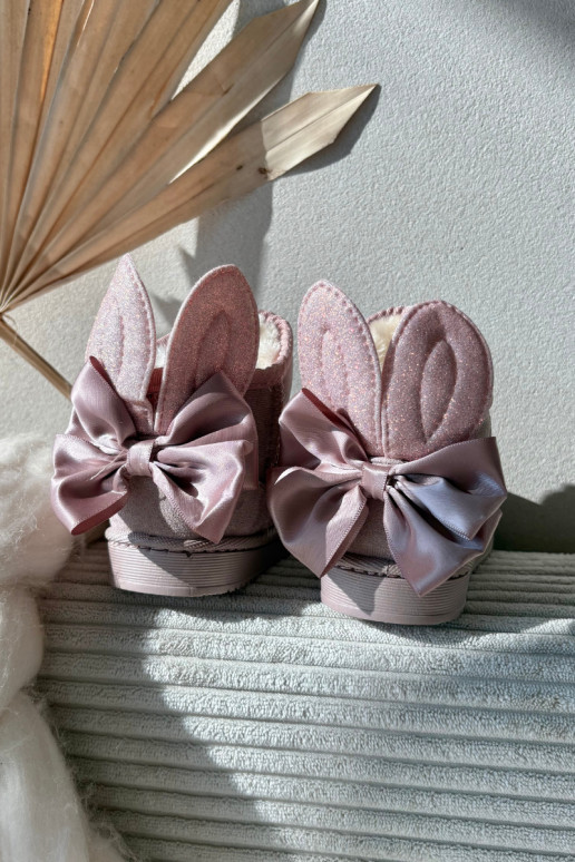 Infantil aquecimento Botas de neve com fitas cor rosa Meriva Infantil aquecimento Botas de neve com fitas cor rosa Meriva