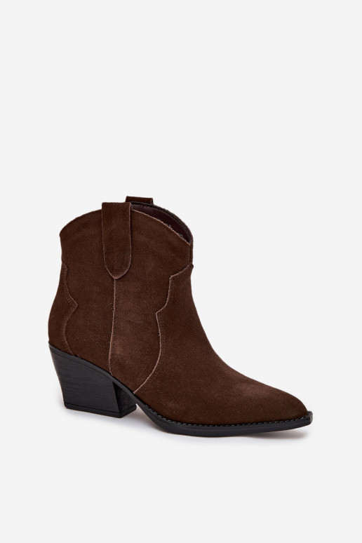 Um modelo atraente botas estilo coParaboy FemininoHabilitadoturalnego de camurçau CzekoladoParae Beretta Um modelo atraente botas estilo coParaboy FemininoHabilitadoturalnego de camurçau CzekoladoParae Beretta