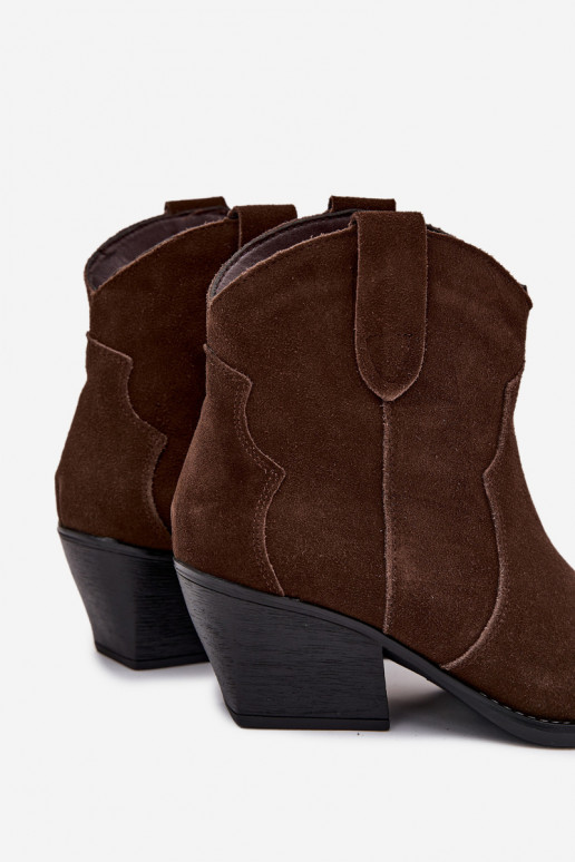 Um modelo atraente botas estilo coParaboy FemininoHabilitadoturalnego de camurçau CzekoladoParae Beretta Um modelo atraente botas estilo coParaboy FemininoHabilitadoturalnego de camurçau CzekoladoParae Beretta