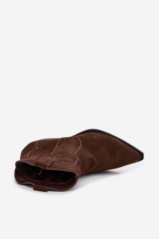 Um modelo atraente botas estilo coParaboy FemininoHabilitadoturalnego de camurçau CzekoladoParae Beretta Um modelo atraente botas estilo coParaboy FemininoHabilitadoturalnego de camurçau CzekoladoParae Beretta