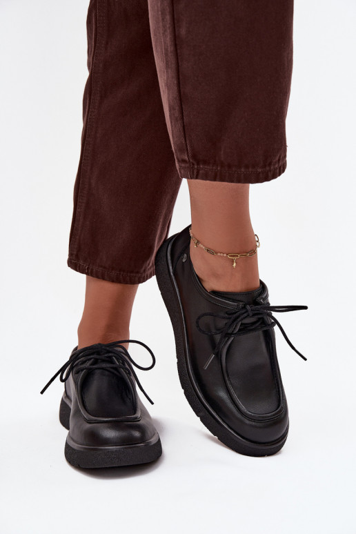 Pele sapato Feminino Tem que serciejka K7189-01 cor preta Pele sapato Feminino Tem que serciejka K7189-01 cor preta