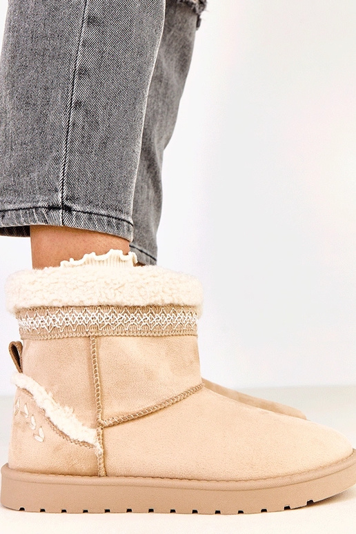 Botas de neve baixas cor areia... Botas de neve baixas cor areia...