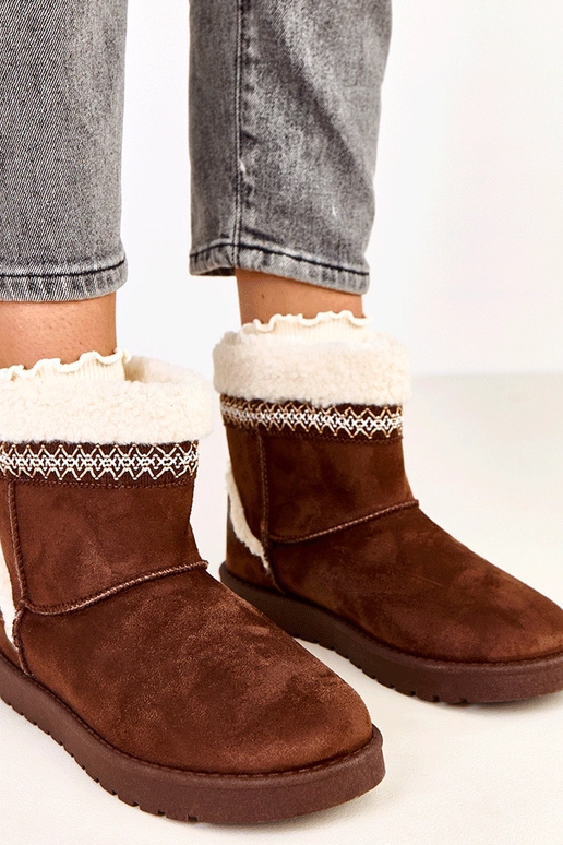 Botas de neve baixas marrons... Botas de neve baixas marrons...