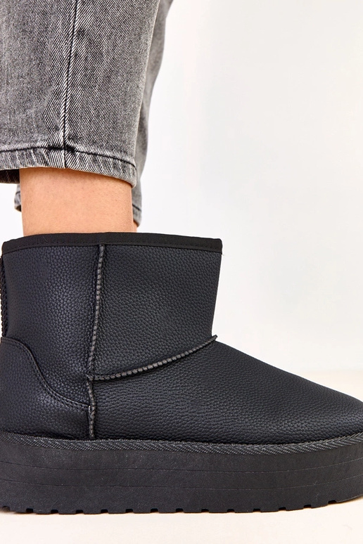 Botas de neve baixas pretas com... Botas de neve baixas pretas com...