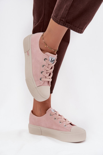 Tênis casuais com plataforma LEE ISLA C INOMEN LOIN 50253001.78E na cor rosa