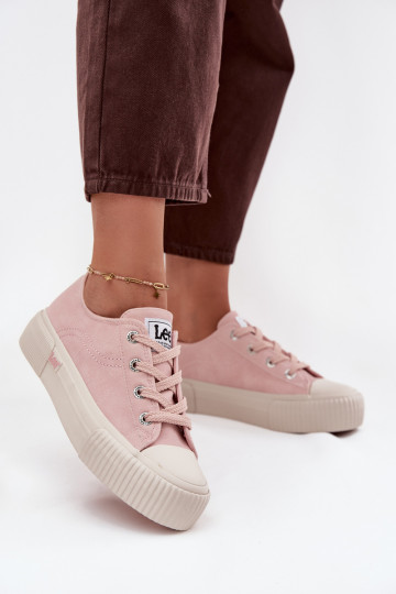 Tênis casuais com plataforma LEE ISLA C INOMEN LOIN 50253001.78E na cor rosa 2
