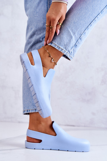 Chinelos de borracha cor azul Meriko 2