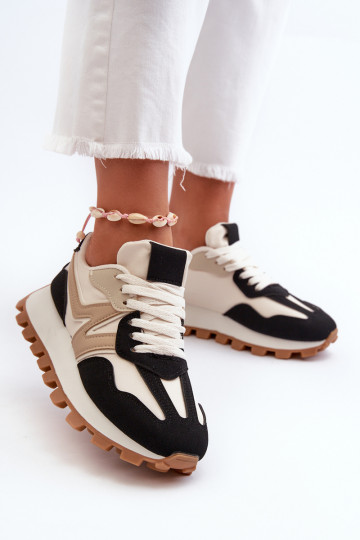 À modalo de tênis tênis Feminino cor preta Kalelia