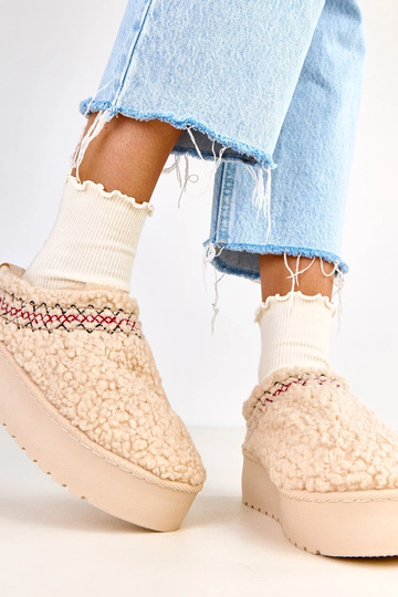 Botas de neve bege baixas... 2