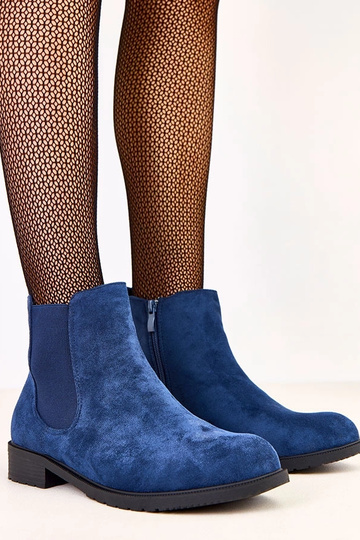 Botins azul marinho com...