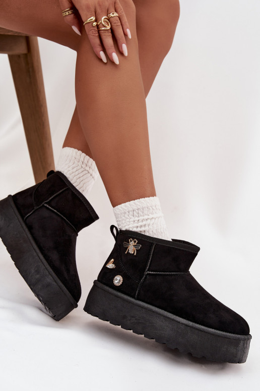 Botas de neve Feminino com uma plataformaPrzypinkami cor preta Tem que serelle