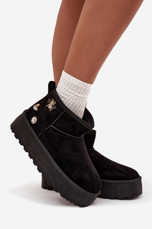 Botas de neve Feminino com uma plataformaPrzypinkami cor preta Tem que serelle