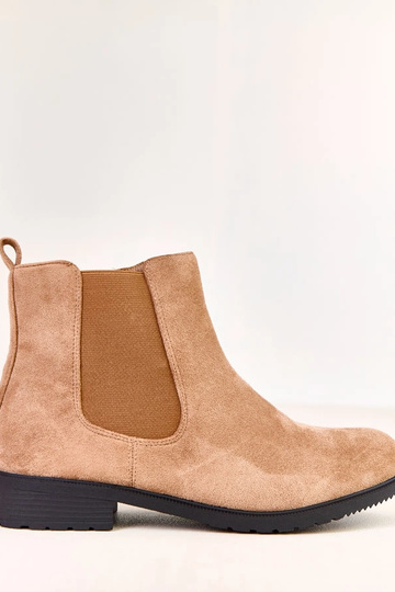 Botins planos marrons com... 2