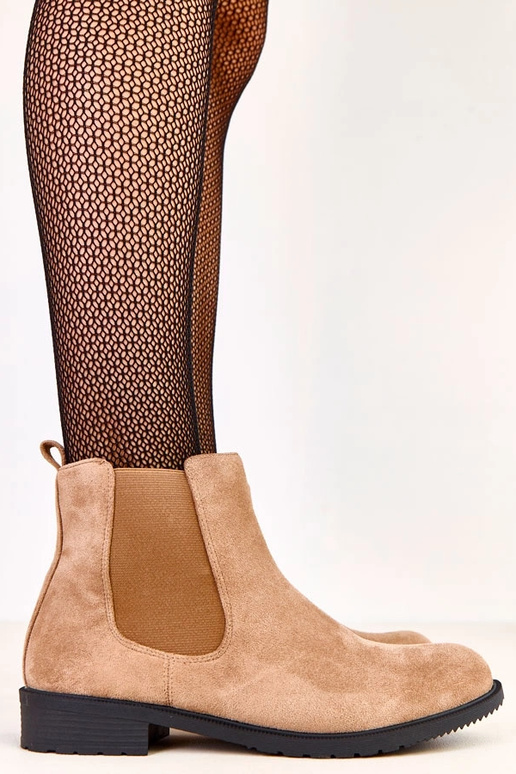 Botins planos marrons com elástico... Botins planos marrons com elástico...