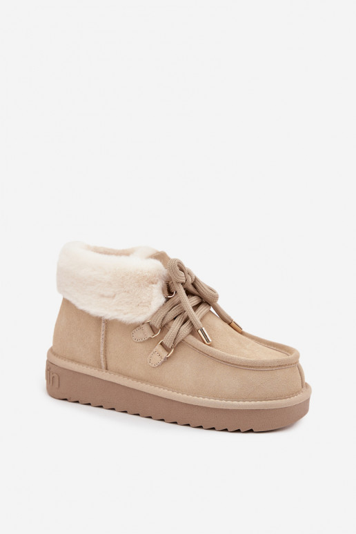 Botas de neve FemininoHabilitadoturalnego de camurçau D.Franklin DFSH375006 cor de marfim Botas de neve FemininoHabilitadoturalnego de camurçau D.Franklin DFSH375006 cor de marfim