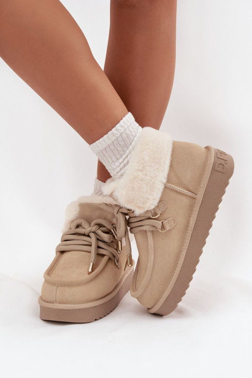 Botas de neve FemininoHabilitadoturalnego de camurçau D.Franklin DFSH375006 cor de marfim Botas de neve FemininoHabilitadoturalnego de camurçau D.Franklin DFSH375006 cor de marfim