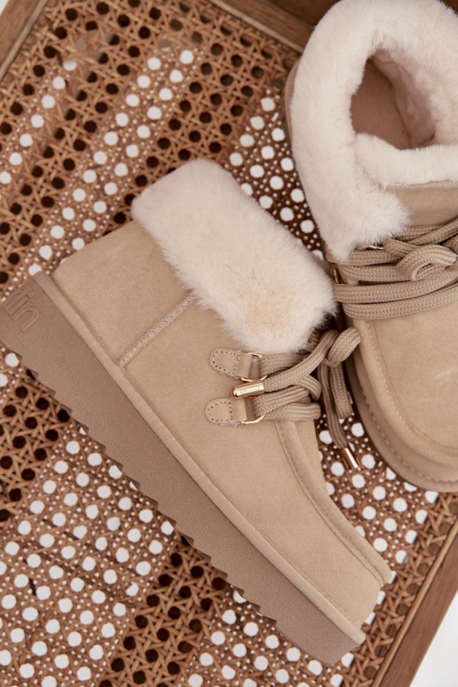 Botas de neve FemininoHabilitadoturalnego de camurçau D.Franklin DFSH375006 cor de marfim Botas de neve FemininoHabilitadoturalnego de camurçau D.Franklin DFSH375006 cor de marfim