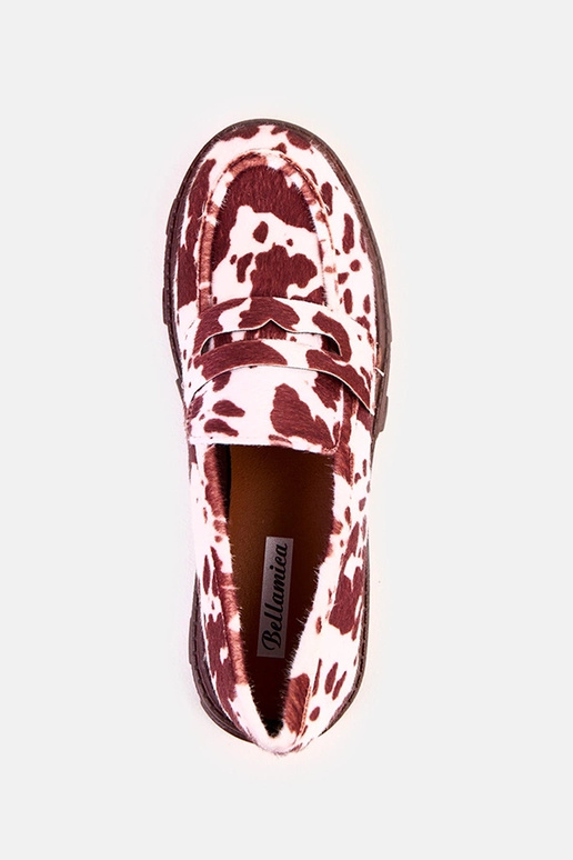 Mocassins marrons femininos com... Mocassins marrons femininos com...