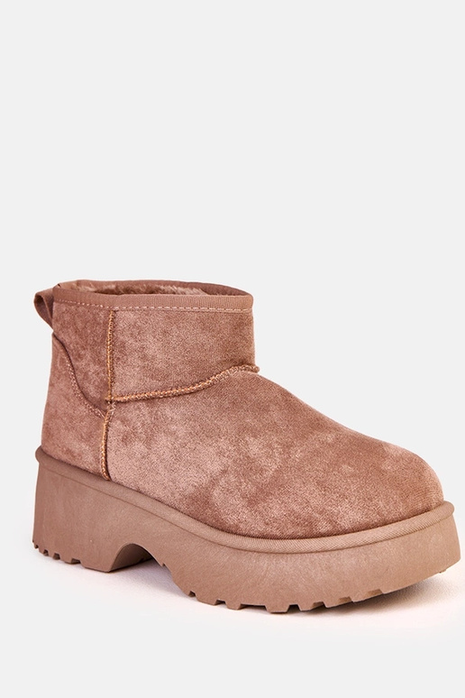 Botas de neve baixo escuro em camurça... Botas de neve baixo escuro em camurça...