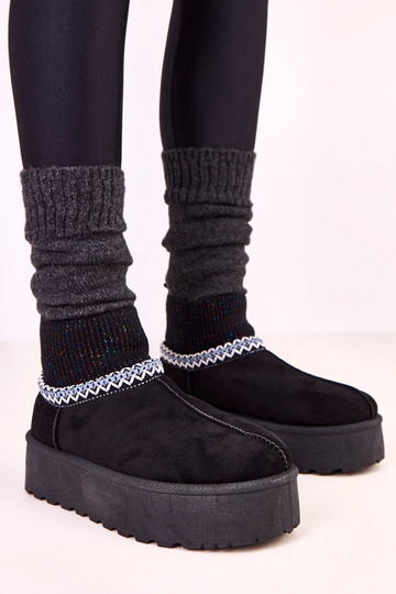 Botas de neve baixas pretas... 2