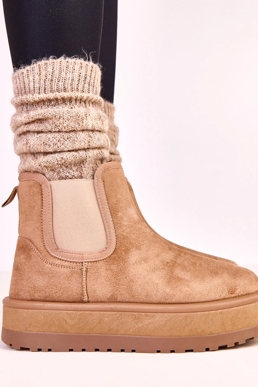 Botas de neve baixo escuro com...