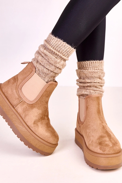 Botas de neve baixo escuro com...