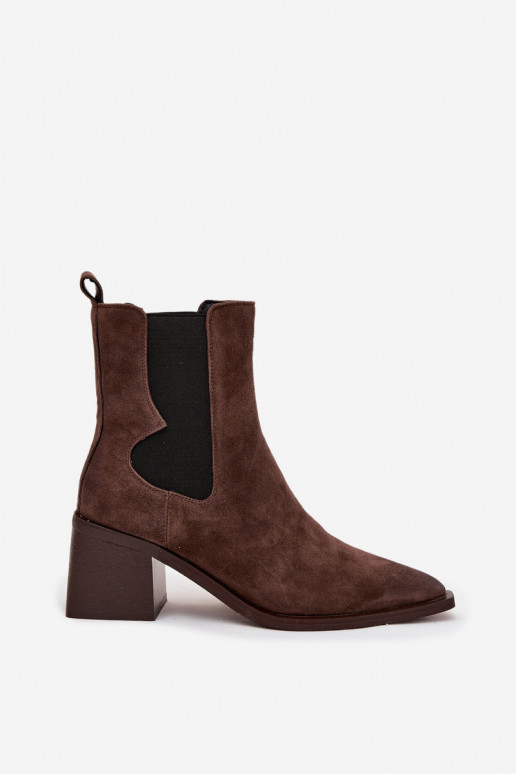 Pele de camurça Botas com aquecimento no interior Artiker 57C0047 cor marrom Pele de camurça Botas com aquecimento no interior Artiker 57C0047 cor marrom