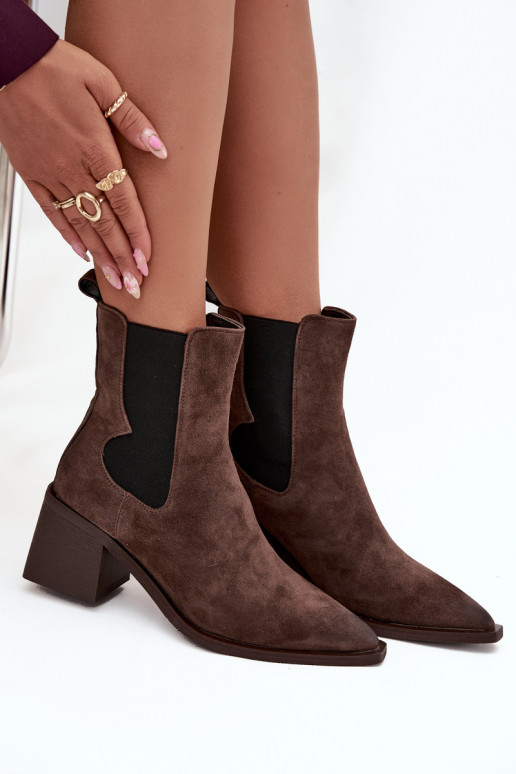 Pele de camurça Botas com aquecimento no interior Artiker 57C0047 cor marrom Pele de camurça Botas com aquecimento no interior Artiker 57C0047 cor marrom