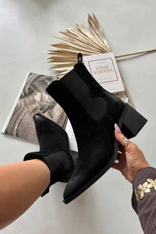 Pele de camurça Botas com aquecimento no interior Artiker 57C0049 cor preta