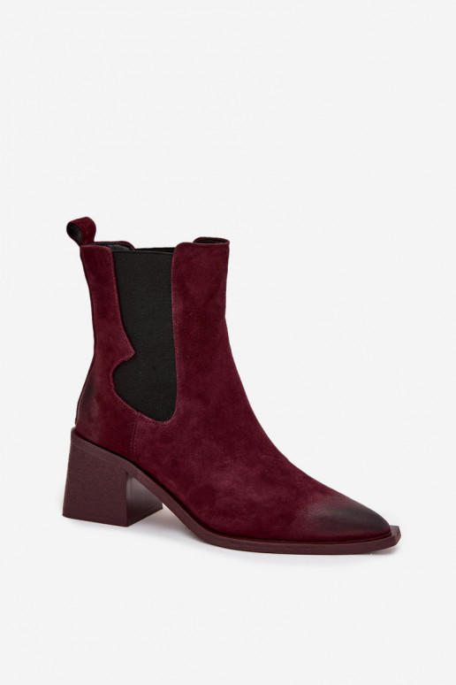 Pele de camurça Botas com aquecimento no interior Artiker 57C0048 Borgonha Pele de camurça Botas com aquecimento no interior Artiker 57C0048 Borgonha