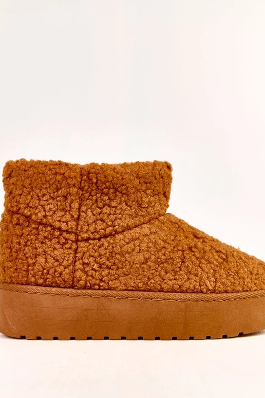 Botas de neve marrons com cano de...