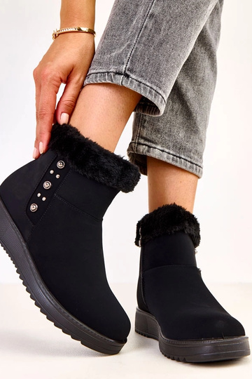 Botas aquecidas pretas de... 2