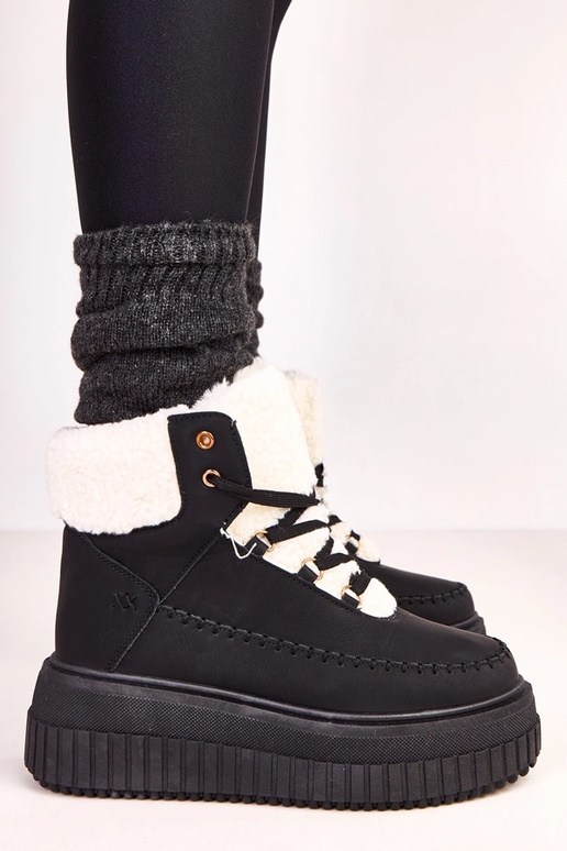 Botas esportivos quentes pretos com...