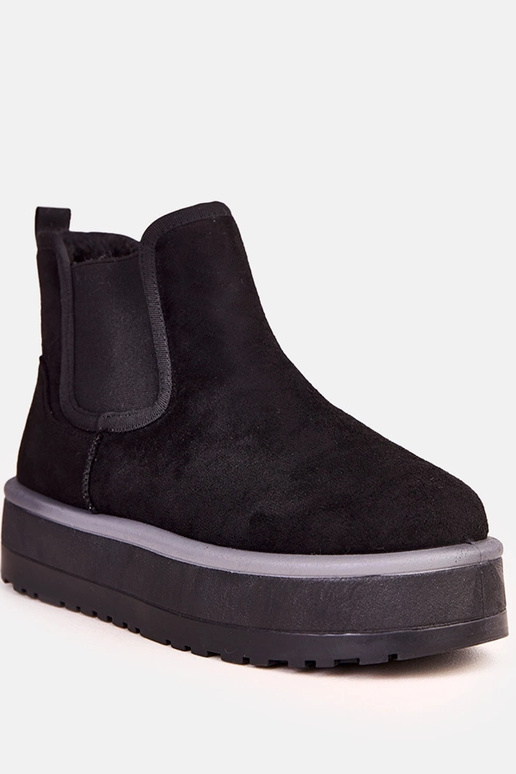 Botas baixas de inverno negras com...