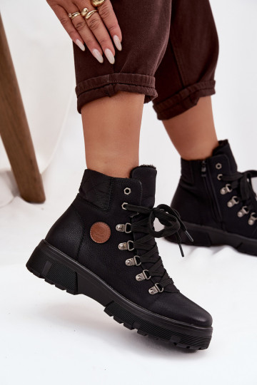 aquecimento sapato Feminino com uma plataforma cor preta Zaraine