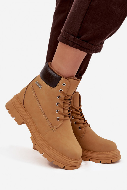 aquecimento sapato Feminino Casal o castelo cor marrom Selinda