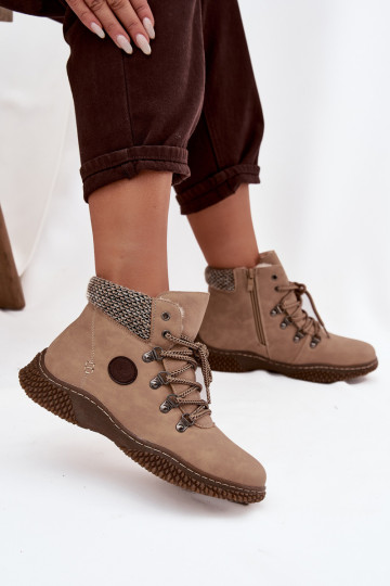 Botas femininas quentes acima do joelho bege Zenaya