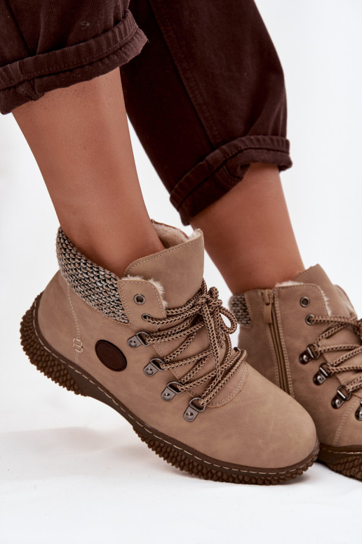 aquecimento Botas sapato Feminino bege Zenaya