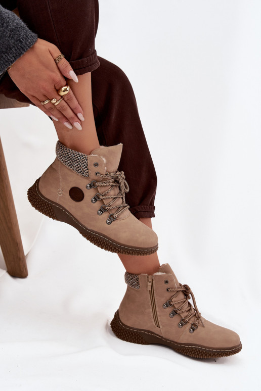 aquecimento Botas sapato Feminino bege Zenaya