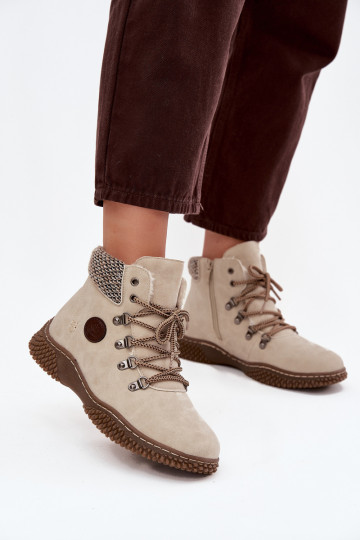 Botas femininas quentes acima do joelho na cor marfim Zenaya