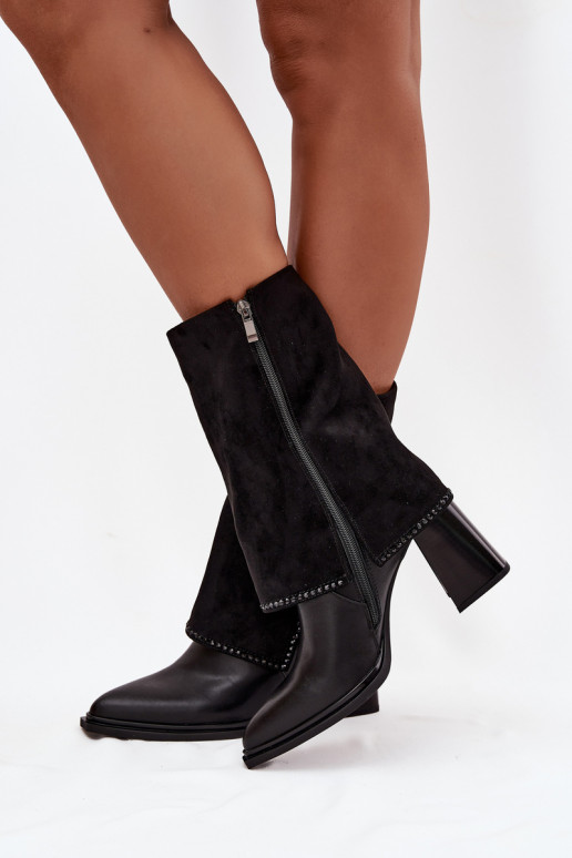 Pele Botas femininasEMyParainiętą CholeParaką aquecimento Tem que serciejka K7206-01 cor preta Pele Botas femininasEMyParainiętą CholeParaką aquecimento Tem que serciejka K7206-01 cor preta