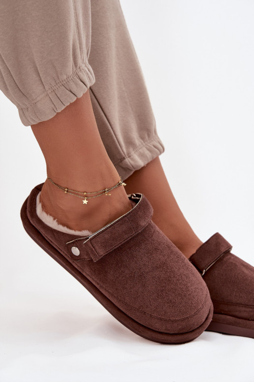 Chinelos Feminino com alças aquecimento com pelo por dentro CzekoladoParae Rilena