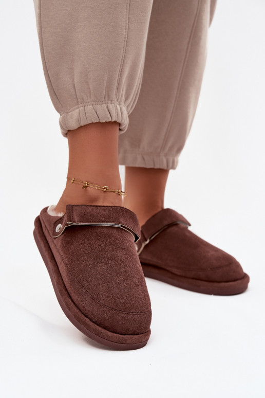 Chinelos Feminino com alças aquecimento com pelo por dentro CzekoladoParae Rilena