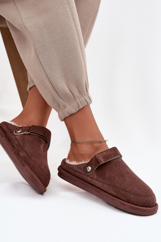 Chinelos Feminino com alças aquecimento com pelo por dentro CzekoladoParae Rilena