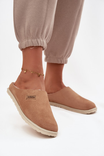 Chinelos Feminino sapato caseiro Inblu CS000045 cor marrom 2