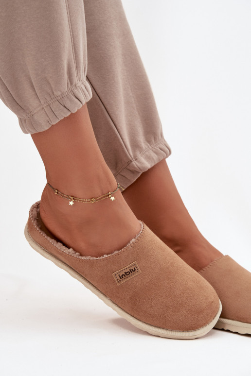 Chinelos Feminino sapato caseiro Inblu CS000045 cor marrom Chinelos Feminino sapato caseiro Inblu CS000045 cor marrom