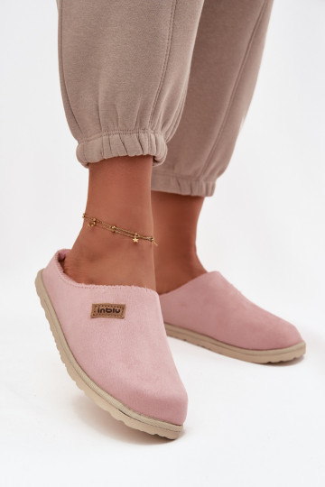 Chinelos Feminino sapato caseiro Inblu CS000045 cor rosa 2