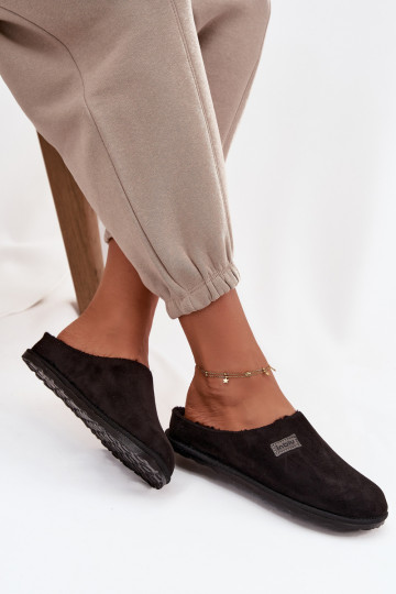 Chinelos Feminino sapato caseiro Inblu CS000045 cor preta