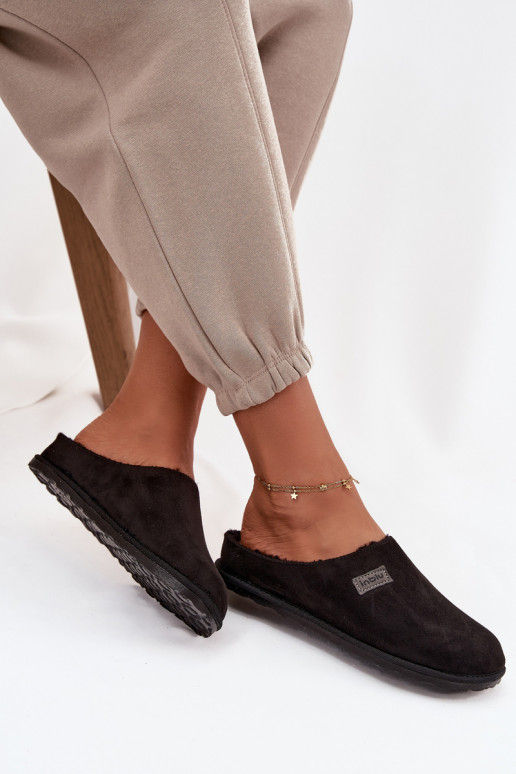 Chinelos Feminino sapato caseiro Inblu CS000045 cor preta Chinelos Feminino sapato caseiro Inblu CS000045 cor preta