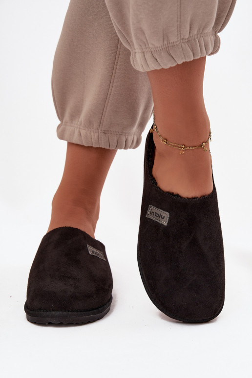 Chinelos Feminino sapato caseiro Inblu CS000045 cor preta Chinelos Feminino sapato caseiro Inblu CS000045 cor preta